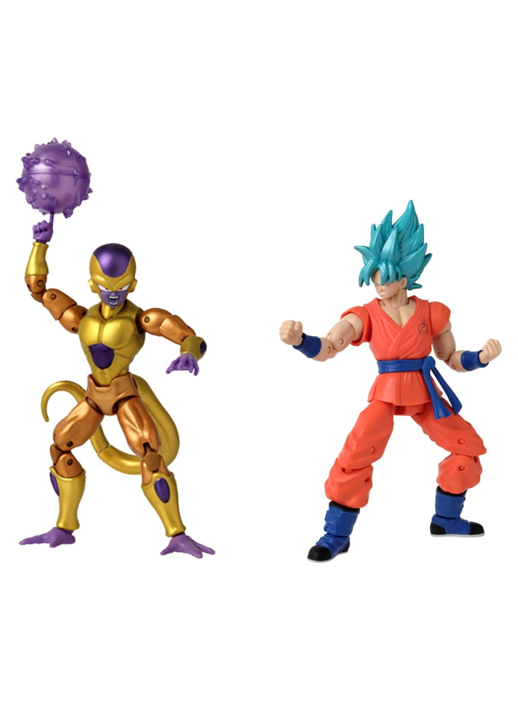 Figurina Bandai Dragon Stars Series Golden Frieza vs Super Saiyan Blue Goku Battle Pack 17cm