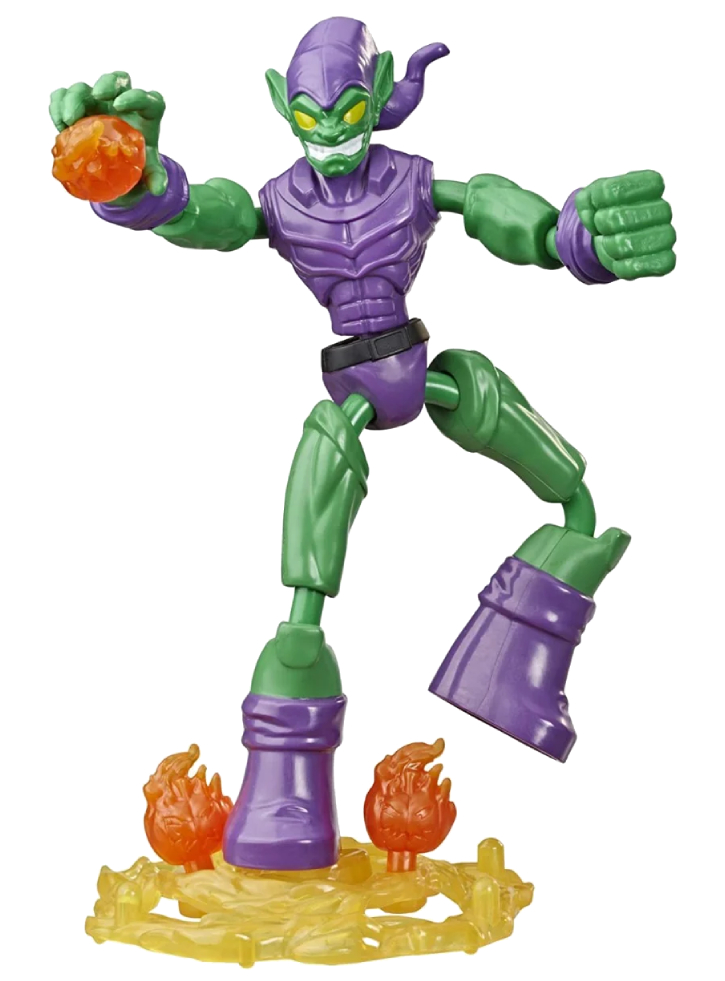 Figurina Marvel Spider-Man Bend And Flex Green Goblin 15cm