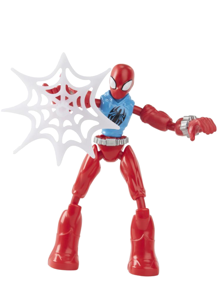 Figurina Marvel Spider-Man Bend And Flex Scarlet Spider 15cm