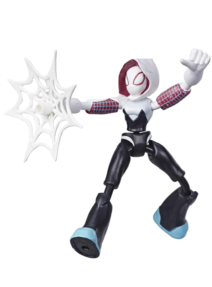 Figurina Marvel Spider-Man Bend and Flex Ghost-Spider 15cm