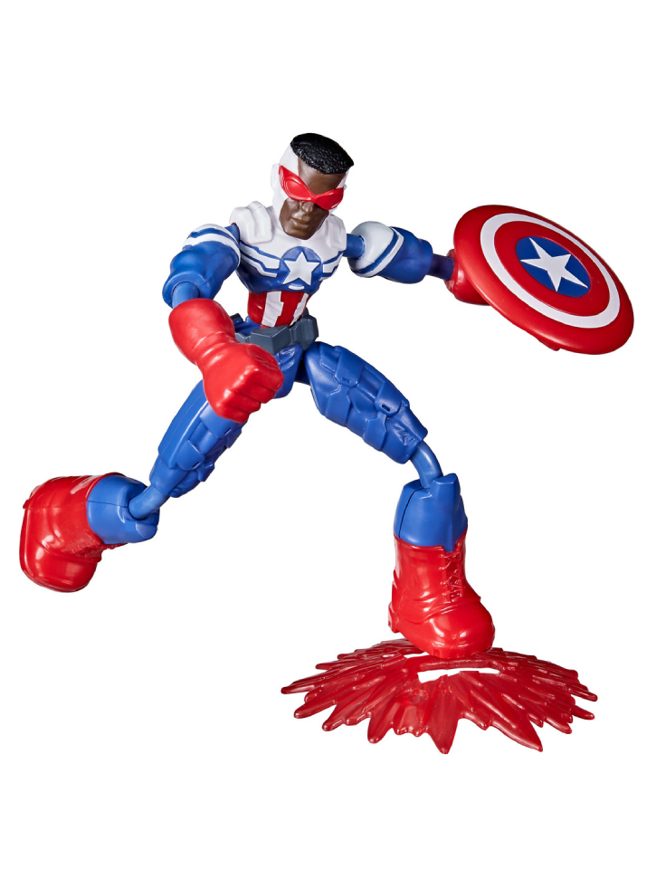 Figurina Marvel Avengers Bend and Flex Captain America 15cm