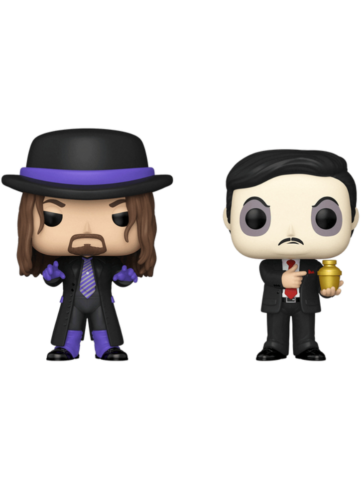 Set Figurine Funko Pop Pin 2-Pack WWE Undertaker Paul Bearer with Pin (Gamestop Exclusive)