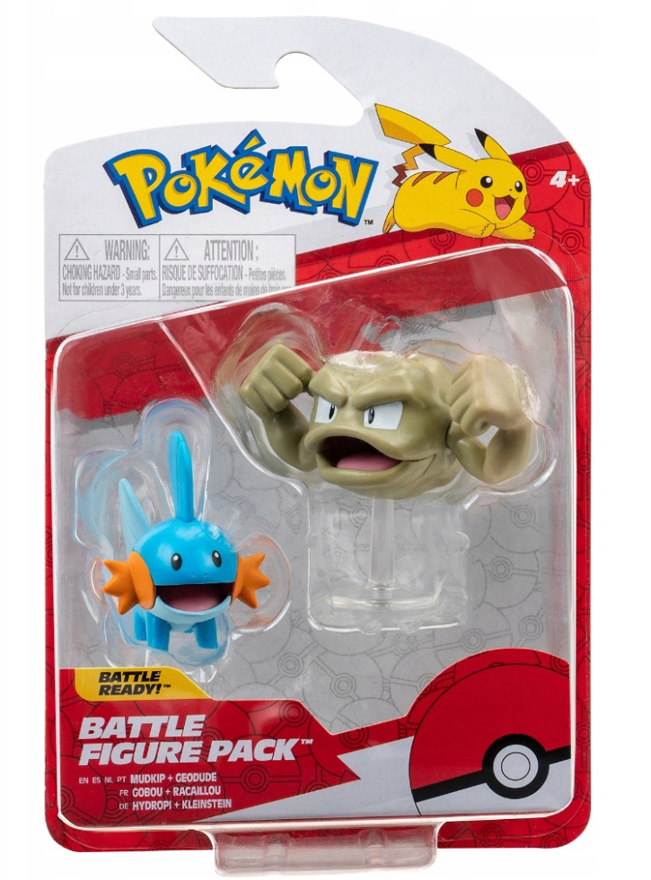 Figurina Pokemon Battle Pack Mudkip & Geodude 5cm