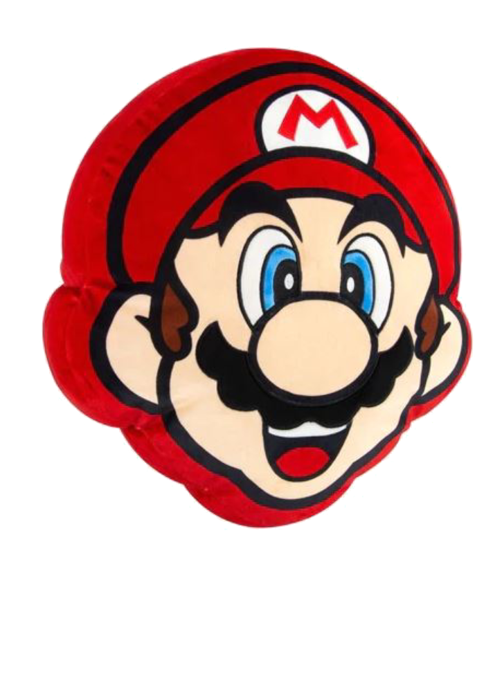 Super Mario Bros. Head Cushion 27cm