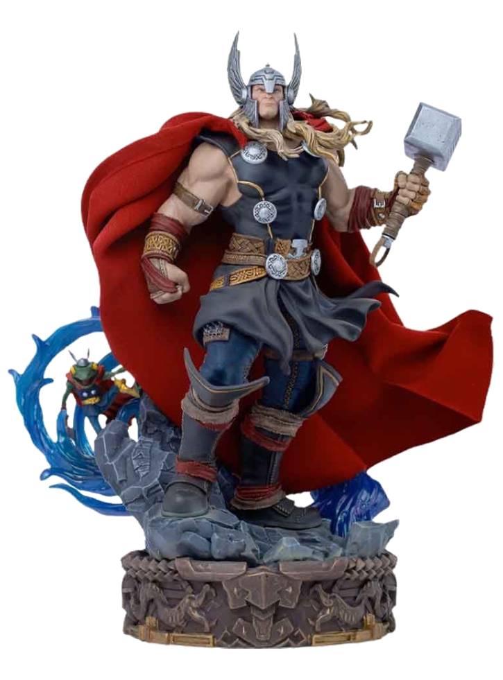 Figurina Iron Studios Deluxe Marvel Comics Thor Unleashed Art Scale Statue 23cm