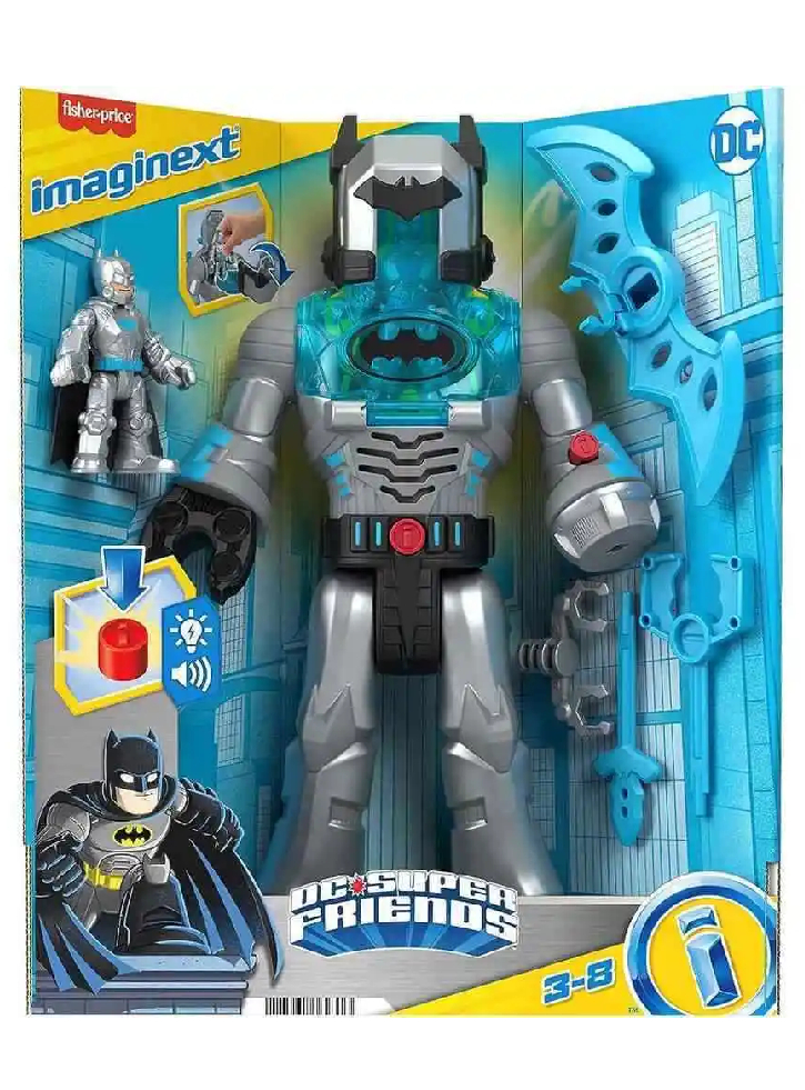 Robotul DC Super Friends Batman Grey Insider Exo Suit 30cm