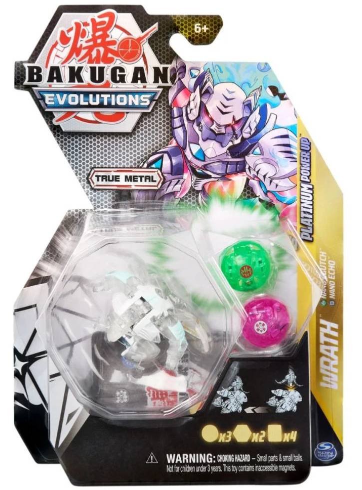 Bakugan Evolutions Platinum Powerup S4 Wrath (Nano Clutch Nano Echo) (20138087)