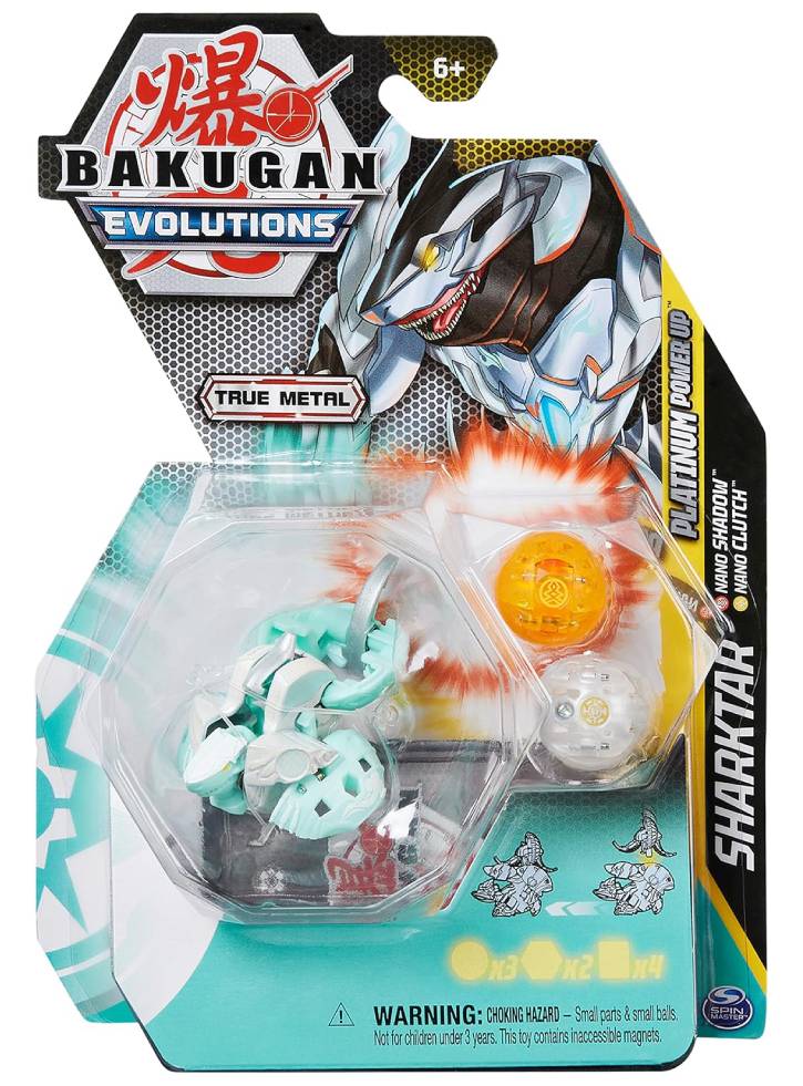 Bakugan Evolutions Platinum Power Up Sharktar (Nano Shadow Nano Clutch (20138085)