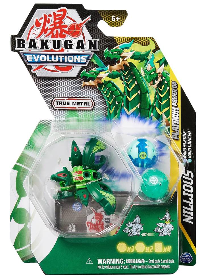 Bakugan Evolutions Platinum Power Up Nillious (Nano Sledge Nano Lancer) (20138086)
