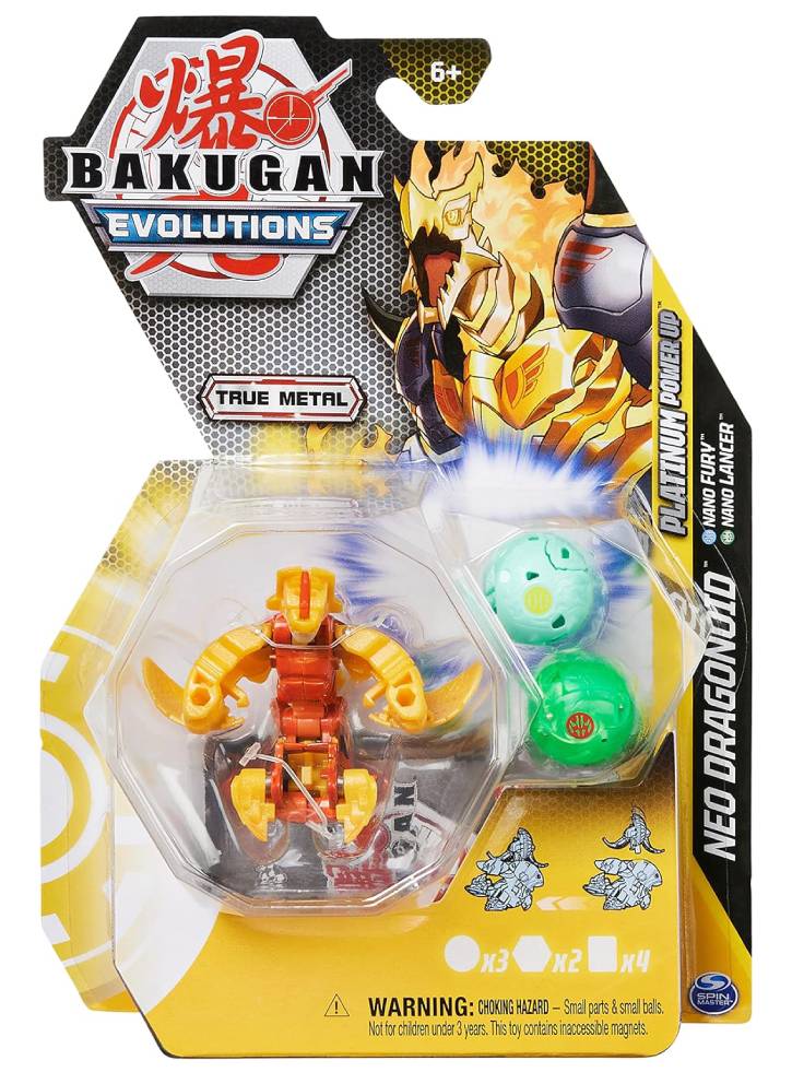 Bakugan Evolutions Platinum Power Up Neo Dragonoid (Nano Fury Nano Lancer) (20138084)