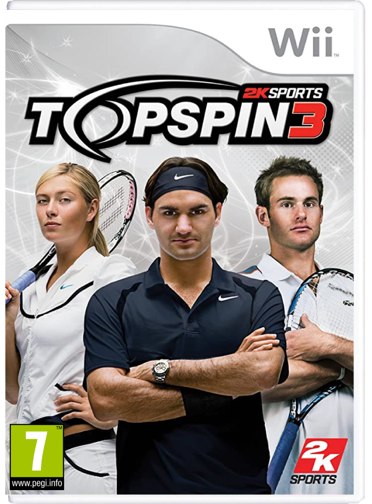 Top Spin 3 + 2 Racquets - WII