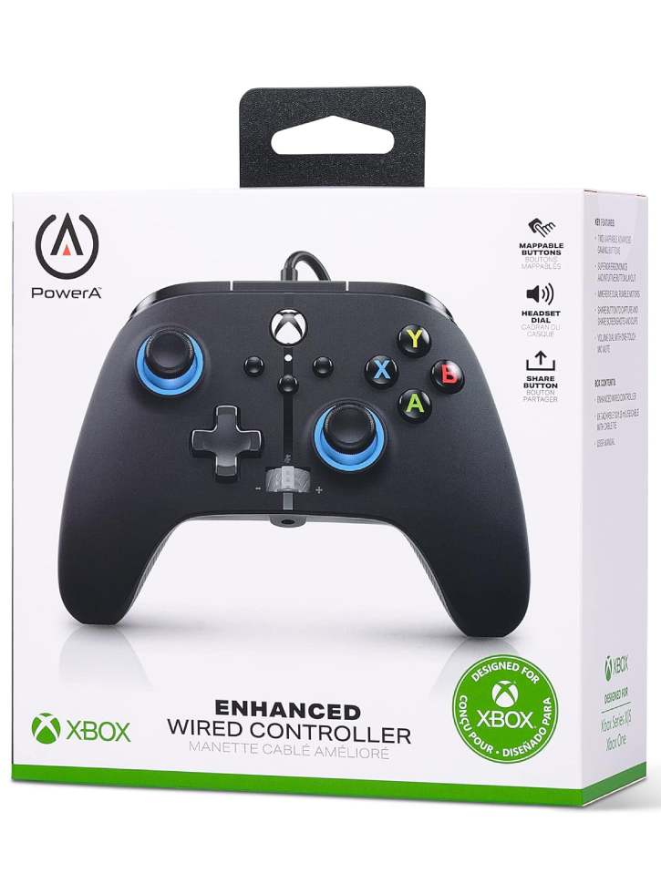 Controller PowerA Enhanced Wired Blue Hint - Xbox Series X
