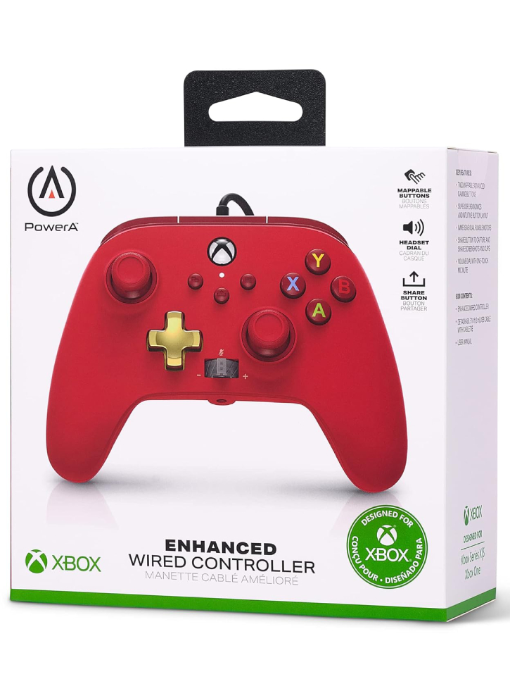 Controller PowerA Enhanced Wired Red - Xbox Series X