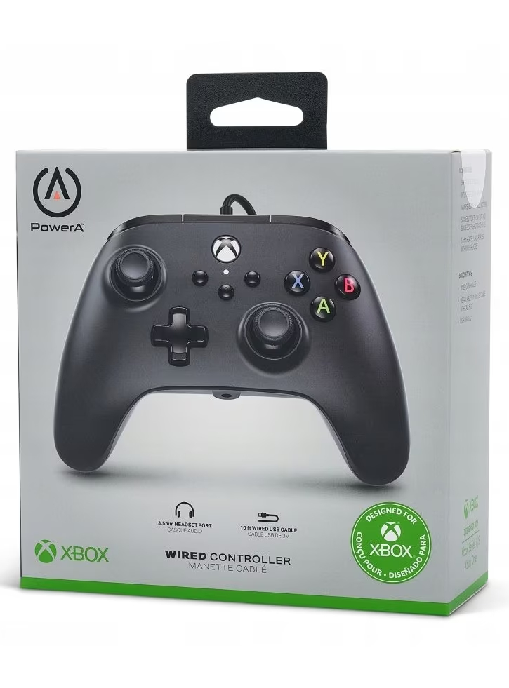 Controller cu Cablu PowerA Wired Black - Xbox Series X