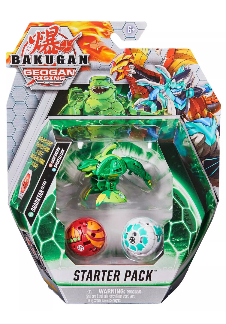 Set Bakugan Geogan Rising Sharktar Ultra, Harperion Spartillion Starter (20133067)