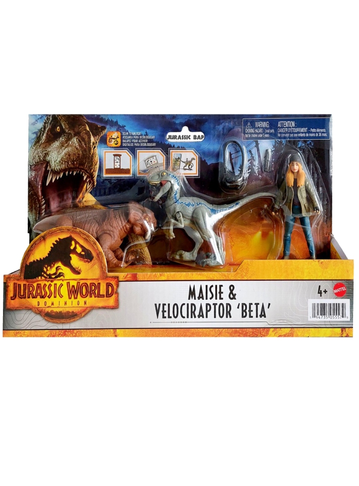 Setul Jurassic World Dominion Maisie Velociraptor Beta