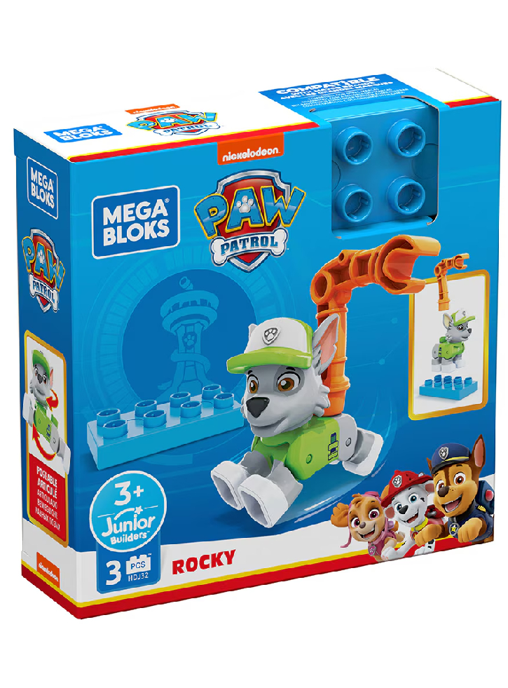 Catelul Mega Bloks Paw Patrol The Movie Rocky