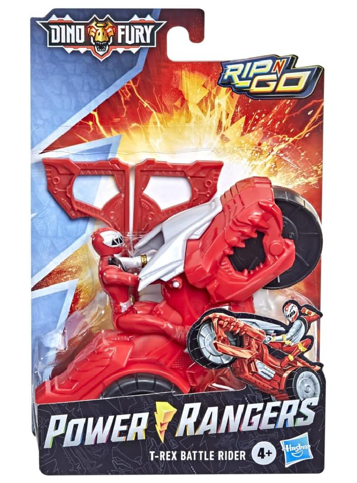 Power Rangers Dino Fury Rip N Go T-Rex Battle Rider