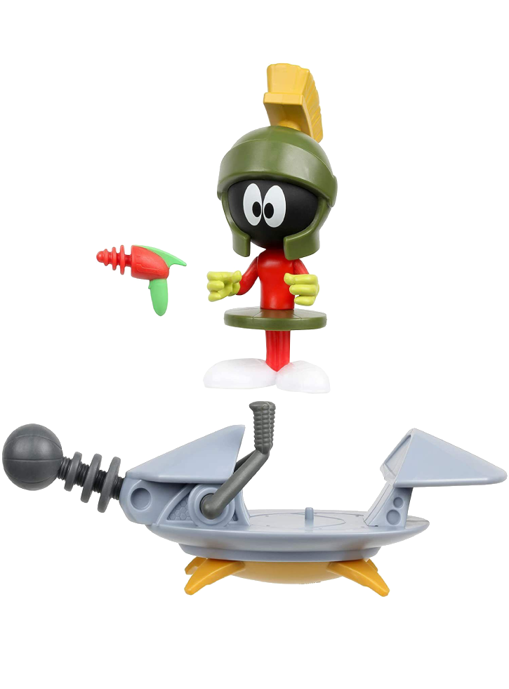 Figurina Space Jam A New Legacy Marvin the Martian & Spaceship 7cm
