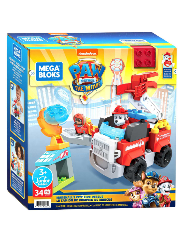 Set Mega Bloks Paw Patrol The Movie Marshalls City Fire Rescue