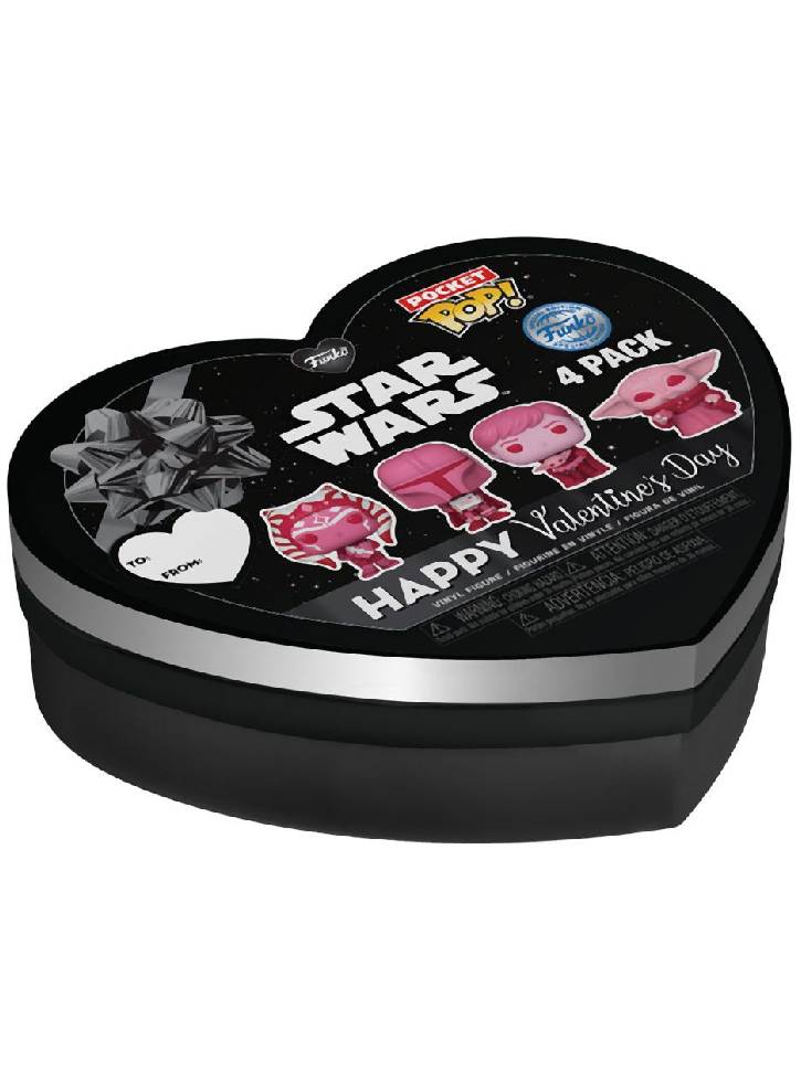 Figurine Funko 4-Pack Pocket Pop Star Wars The Mandalorian Happy Valentines Day Box