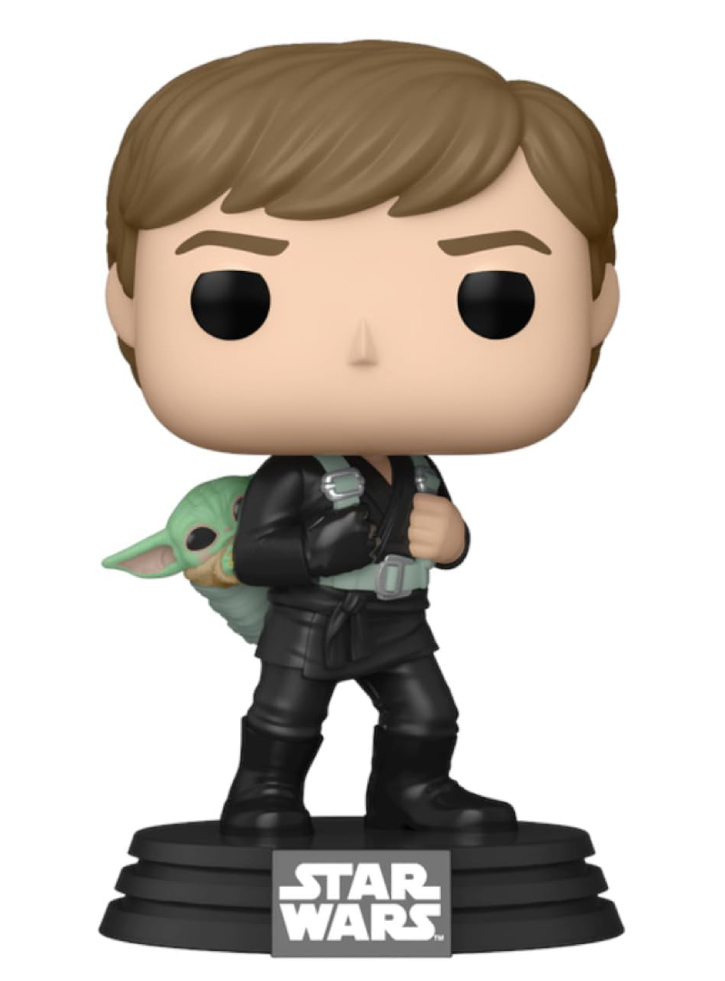 Figurina Funko Pop Star Wars Book of Boba Fett Luke Skywalker and Grogu 10cm