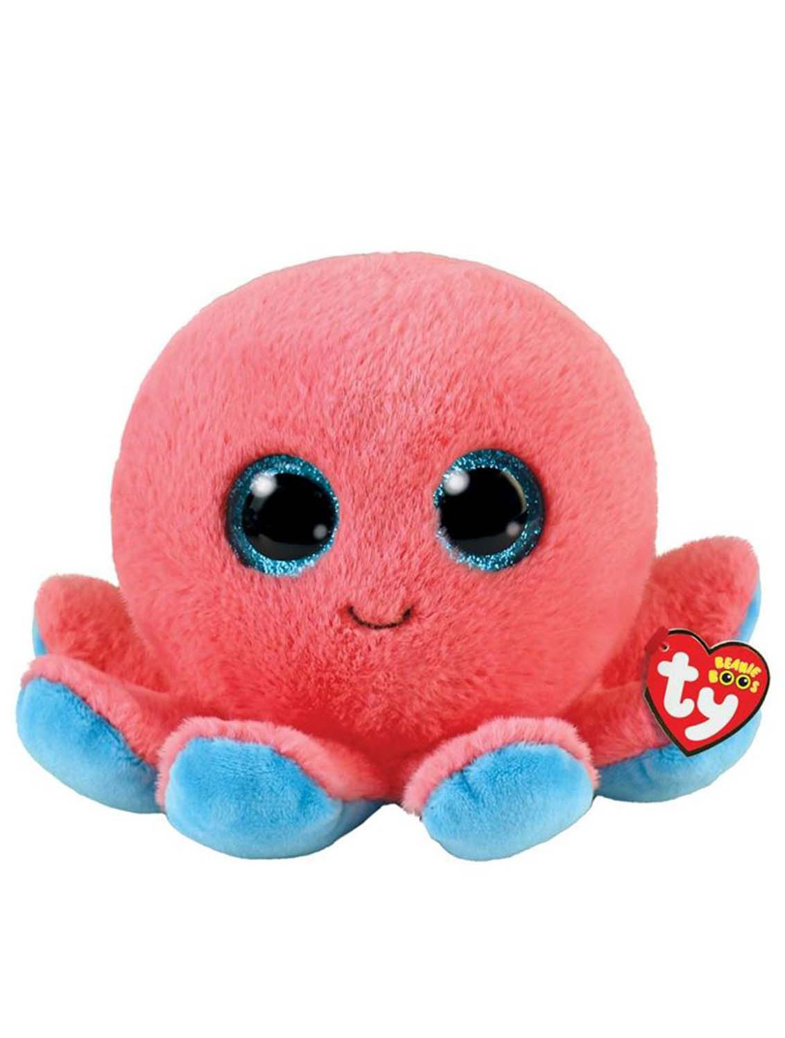 Plus TY Beanie Boos Sheldon the Coral Octopus 15cm