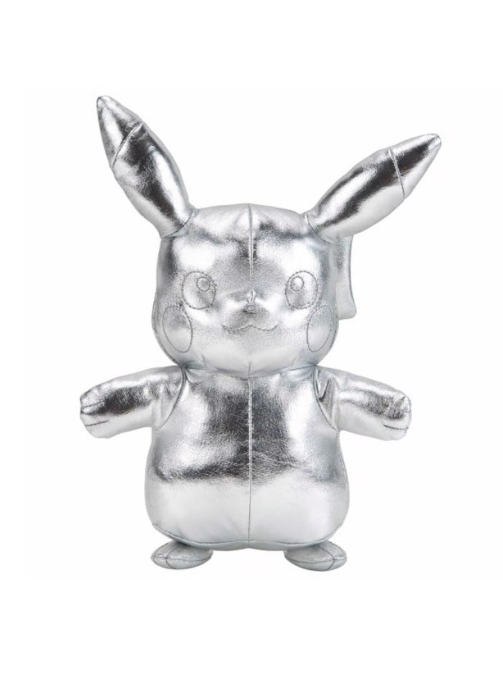 Plus Pokemon Silver Pikachu 25th Celebration 30cm