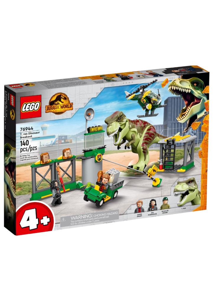 LEGO Jurassic World T. rex on dinosaur flight (76944)