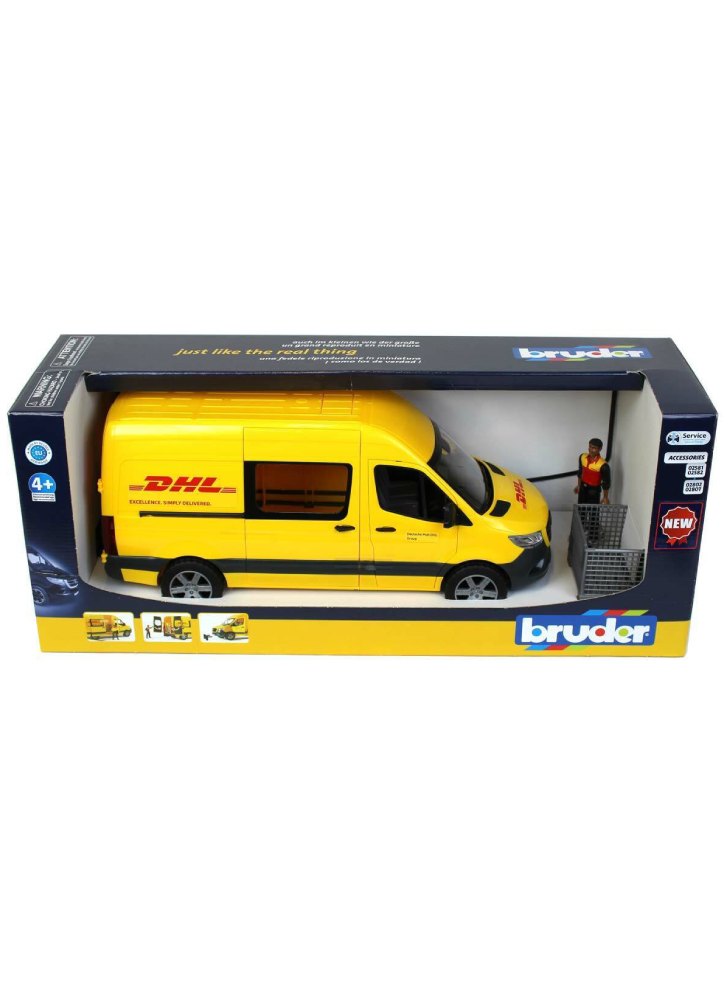 Masina Bruder MB Sprinter DHL with driver (BR2671)