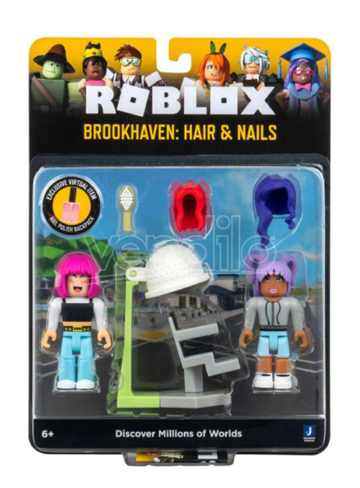 Set Figurine Roblox Brookhaven Hair & Nails