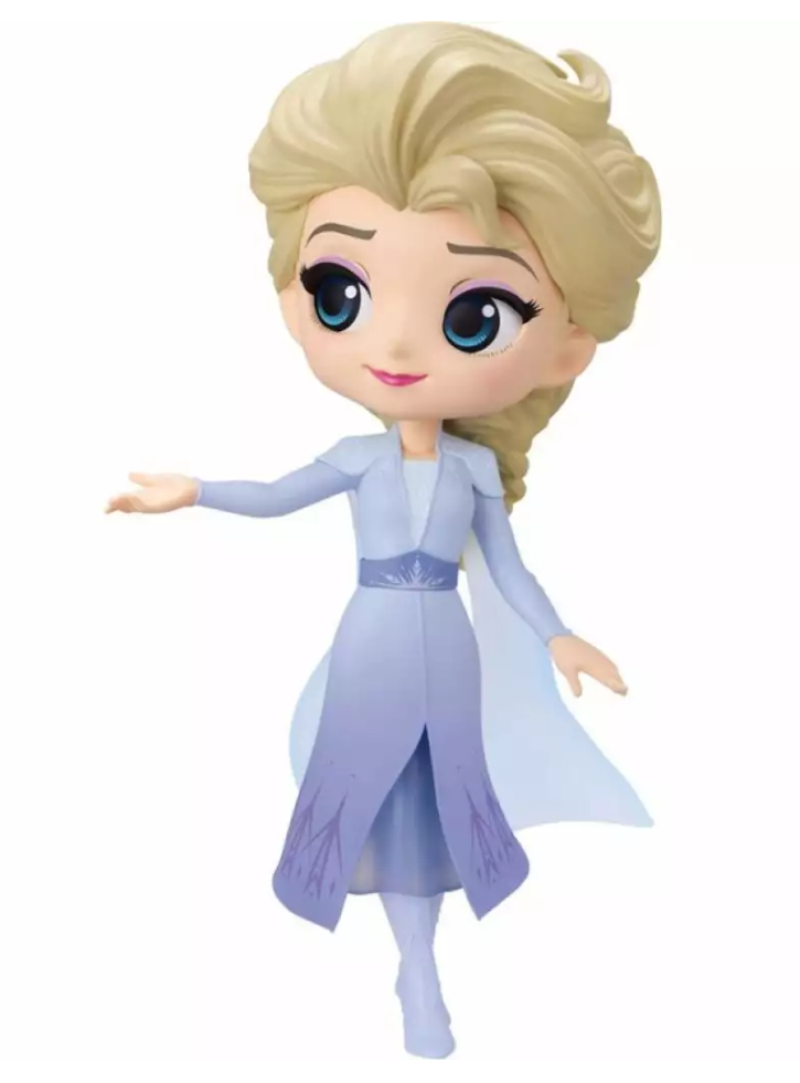 Figurina Banpresto Q Posket Disney Characters - Elsa Ver.A 14cm