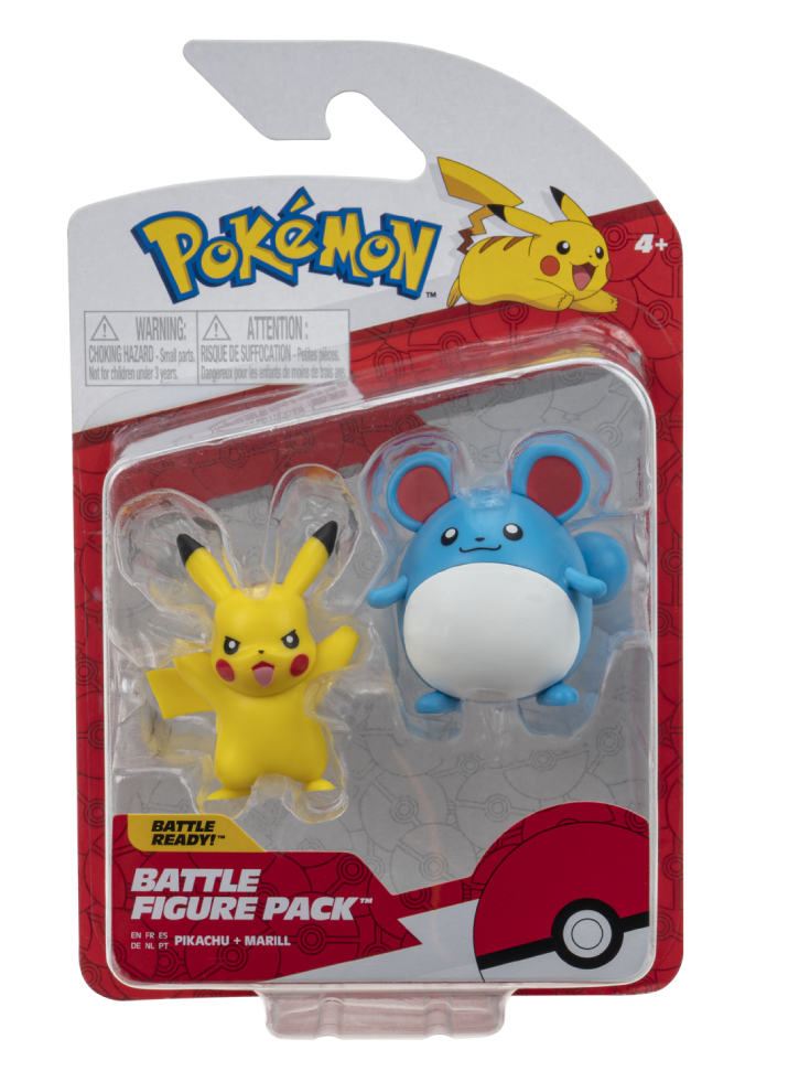Figurina Pokemon Battle Marill & Pikachu 5cm