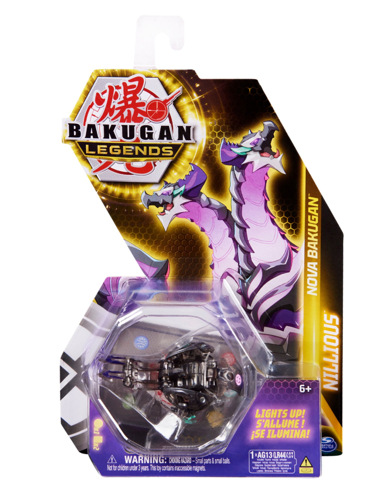 Bakugan Spin Master Legends Nova Nillious (Black Transparent) (20139536)