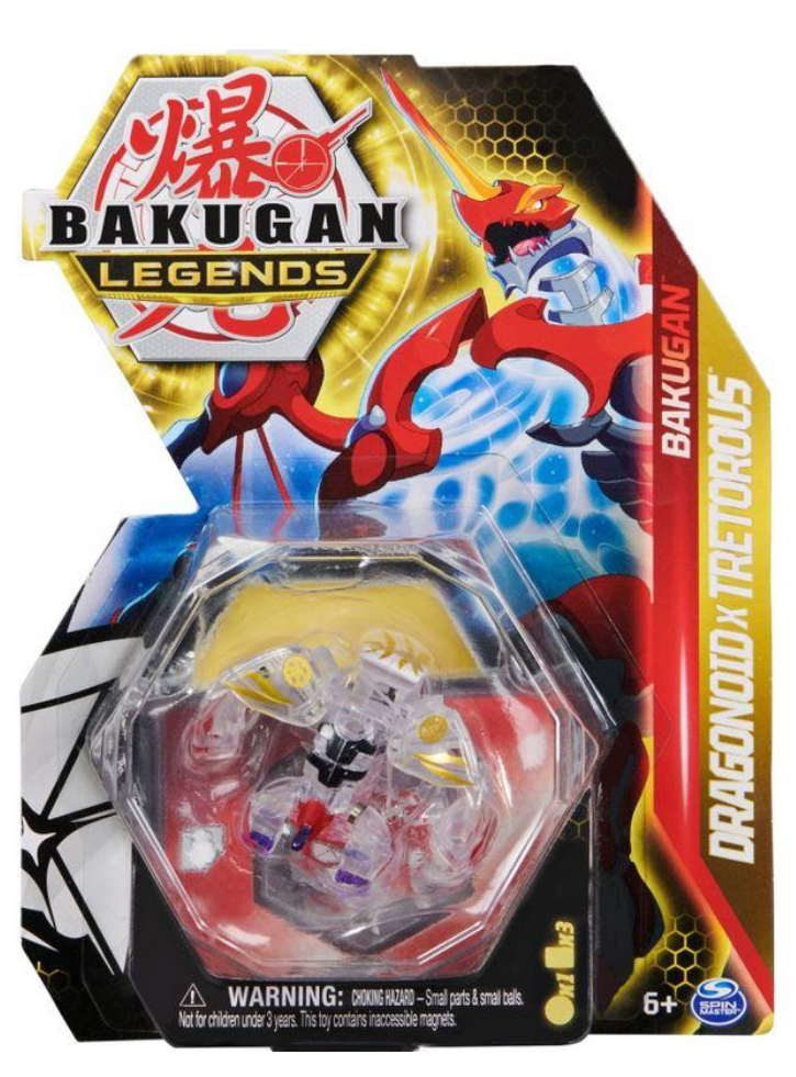 Bakugan Spin Master Legends Dragonoid X Tretorous (Transparent) Core Ball (20140514)