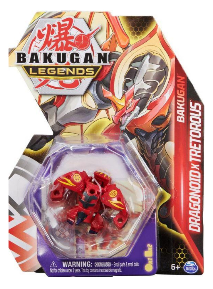Bakugan Spin Master Legends Dragonoid X Tretorous (Red) Core Ball (20140515)