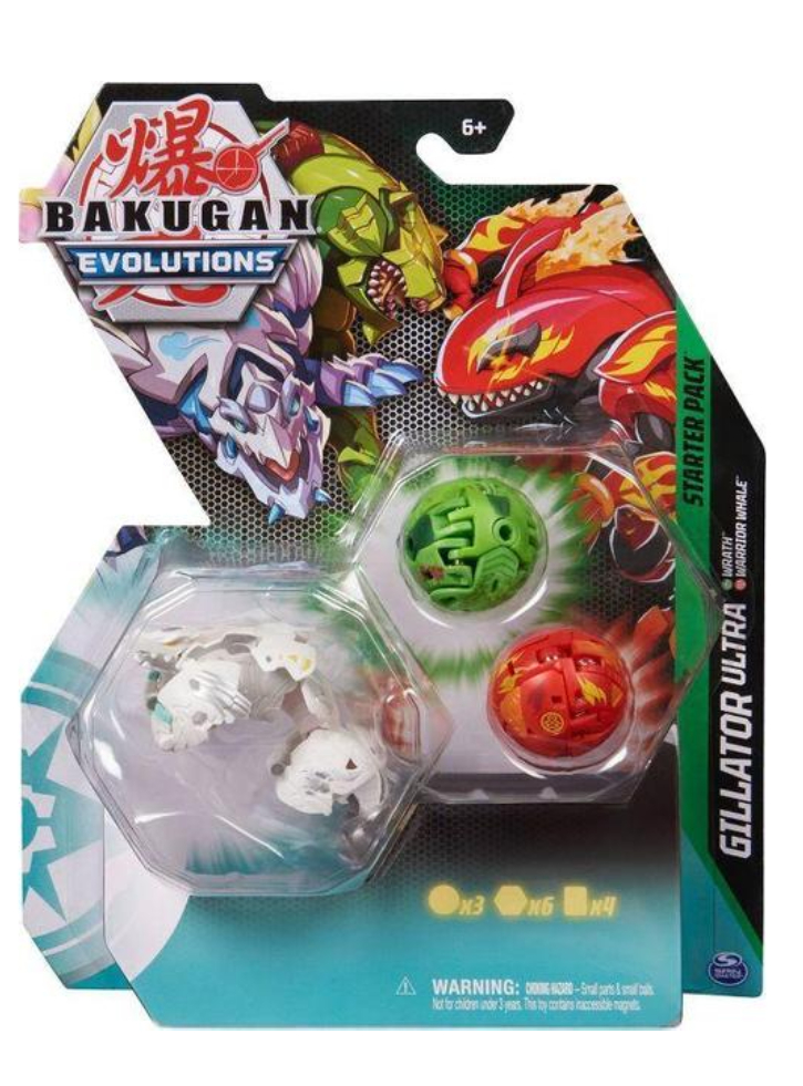 Bakugan Starter Pack S4 Gillator Ultra Wrath & Warrior Whale