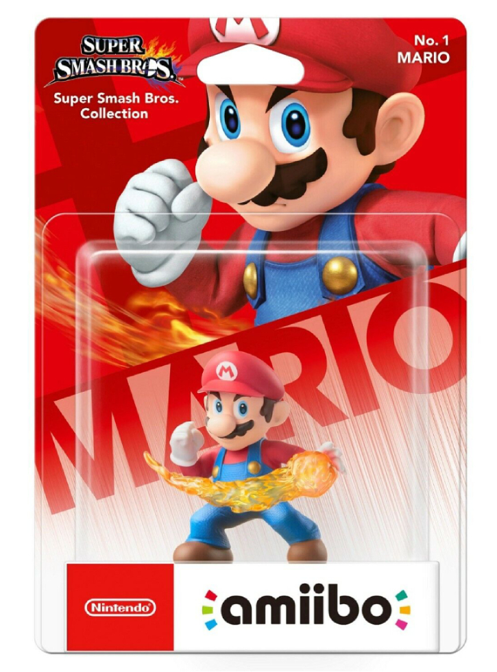 Figurina Amiibo Mario No 1 (Super Smash)