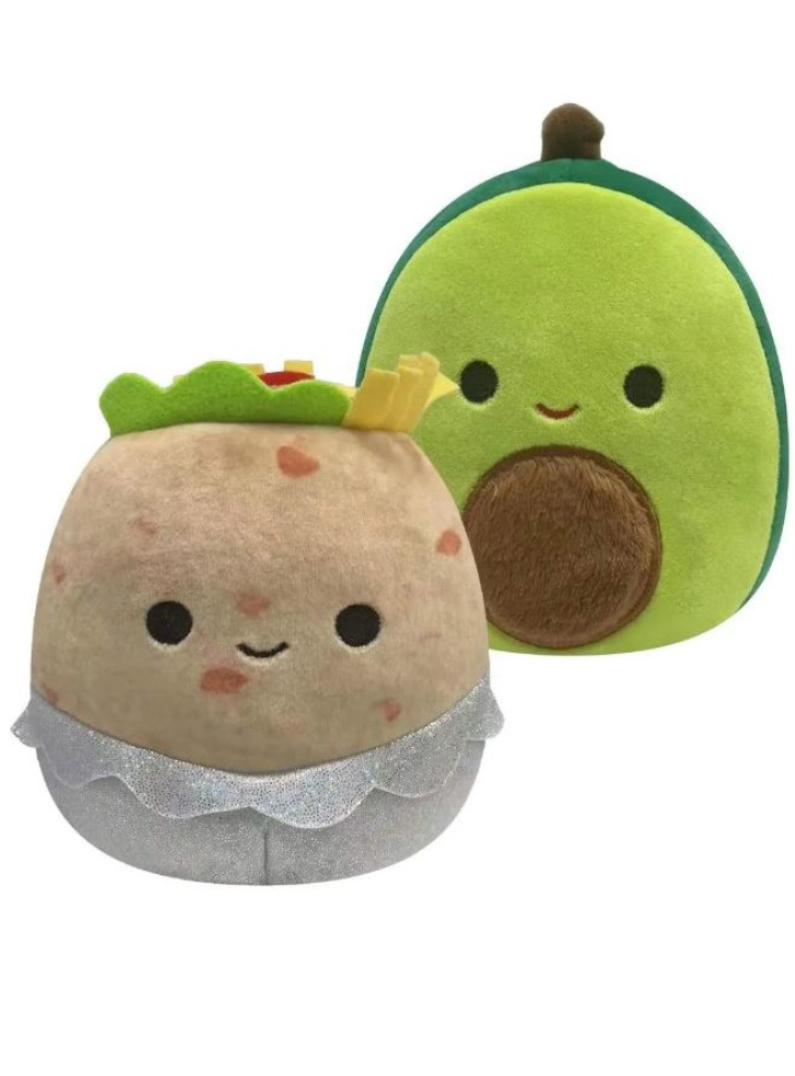 Plus Squishmallows Flip a Mallows P8 Reversibil Avocado/Taco 13cm
