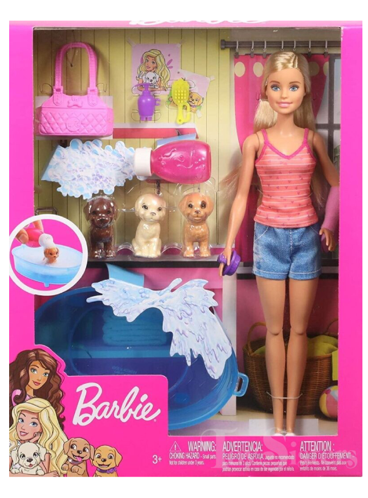 Papusa Barbie Puppy Bath Time (GDJ37)