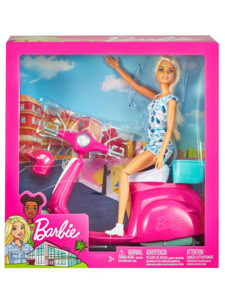 Papusa Barbie and Scooter (GBK85)