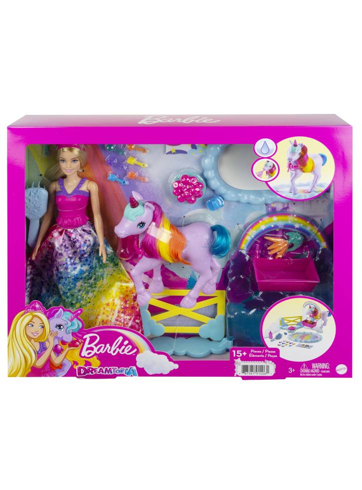 Papusa Barbie Rainbow Potty Unicorn Set (GTG01)