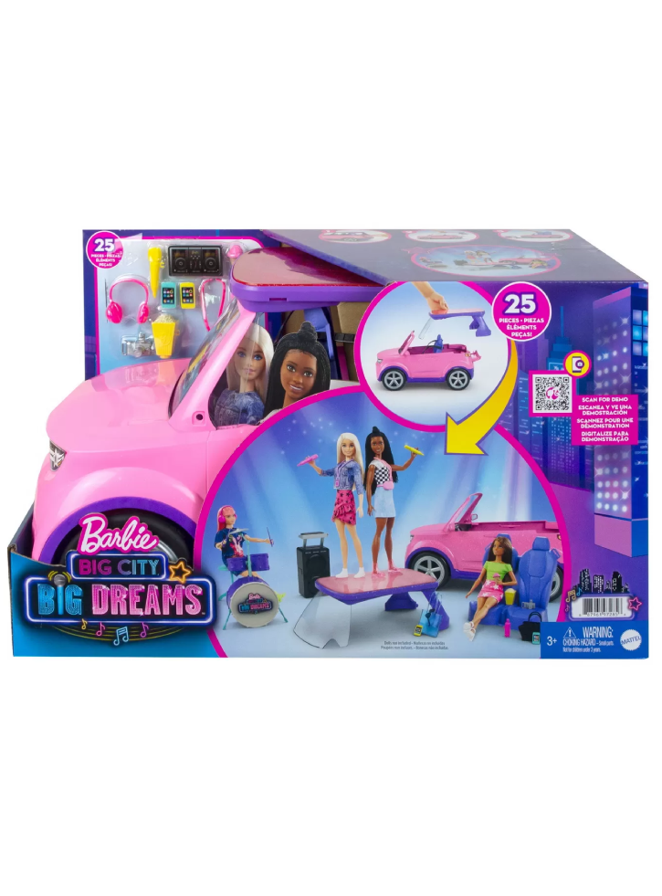 Set Barbie & Large Pink Car (GYJ25)