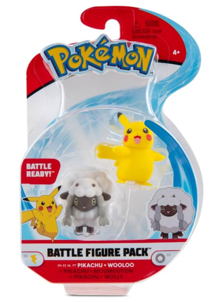 Figurine Pokemon W7 Battle Pikachu & Wooloo (PKW0126)