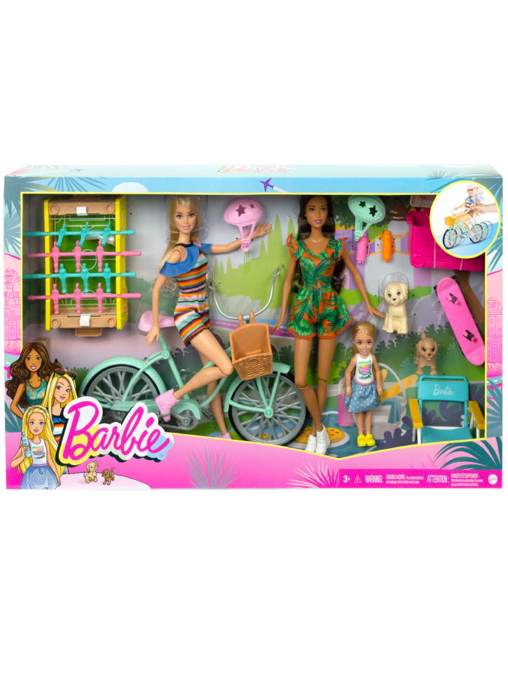 Set Barbie Holiday Fun & Bicycle Accessories (GXF32)
