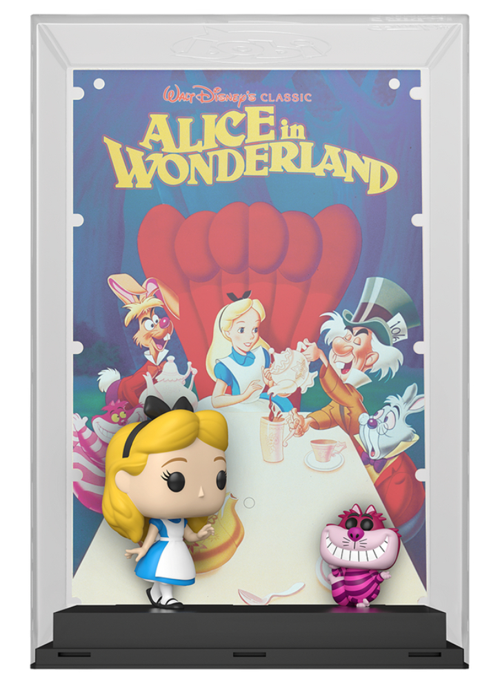 Figurina Funko Pop Movie Poster Disneys 100Th Alice with Cheshire Cat 10cm