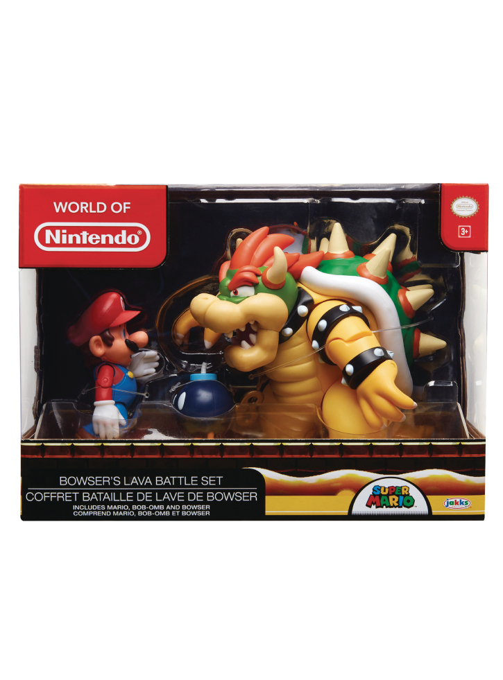 Figurine Super Mario Mario vs. Bowser Diorama Set