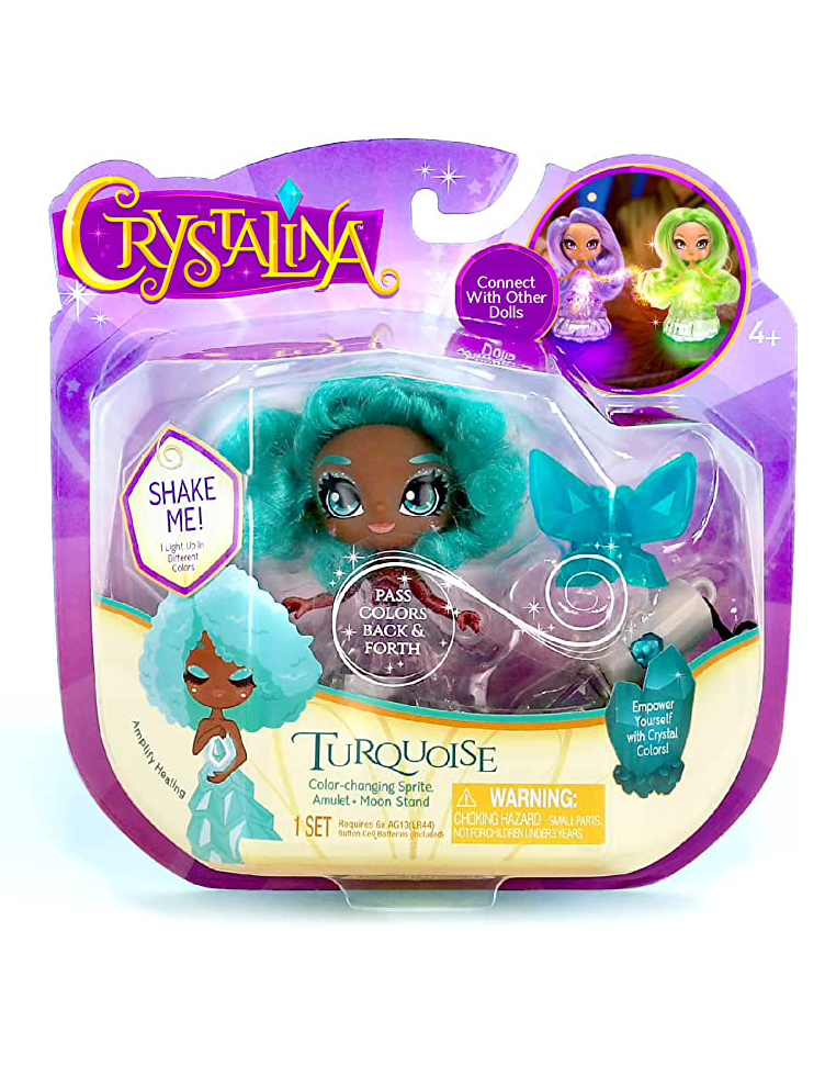 Papusa Crystalina Light up Fairies & Jewelery Turquoise