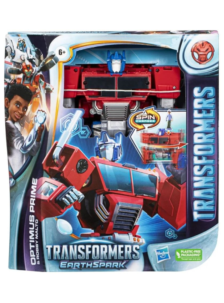 Hasbro Transformers Earthspark Spinchanger Optimus Prime (F7663)