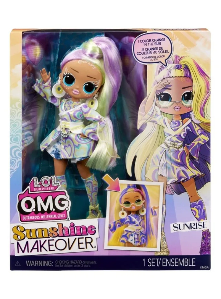 Papusa L.O.L. Surprise OMG Sunshine Makeover Fashion Sunrise (589433)
